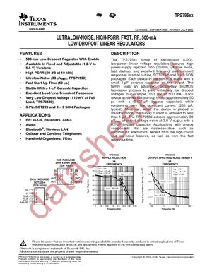 TPS79501DCQR datasheet  